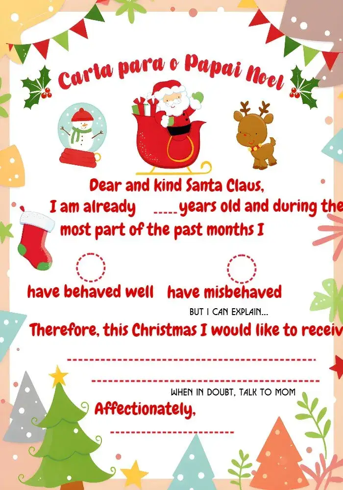 Letter To Santa Celebration invitation