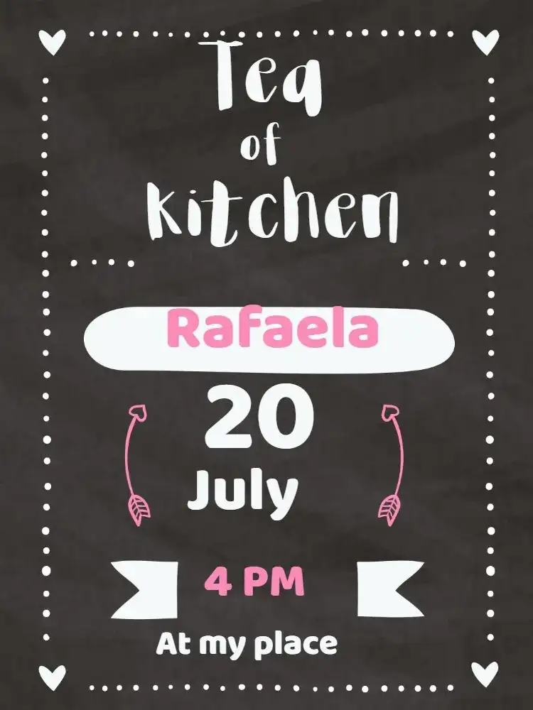 Bridal Shower - Chalkboard Arrows Template