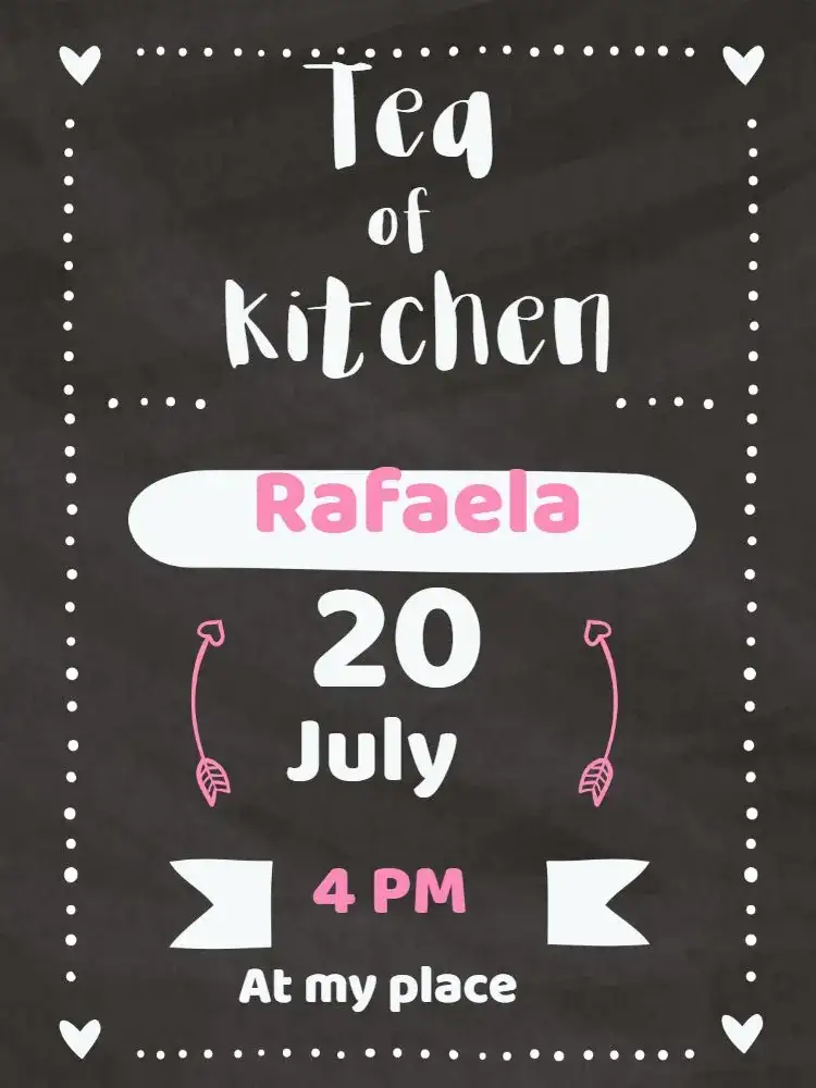 Invitation Bridal Shower - Chalkboard Arrows Template – Bridal Shower theme blackboard theme, arrows theme, modern theme, feminine theme, elegant theme, minimalist theme