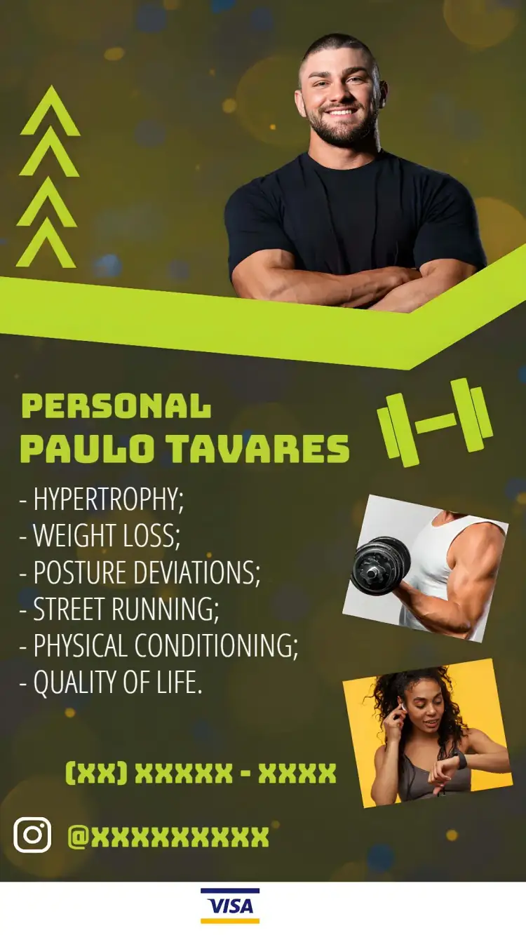 Invitation Business Card Personal Trainer Weight Loss – Most searched for theme modern, elegant, minimalist, sporty, dynamic