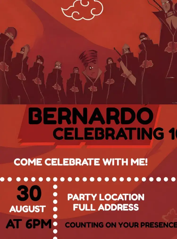 Invite Akatsuki Naruto Akatsuki