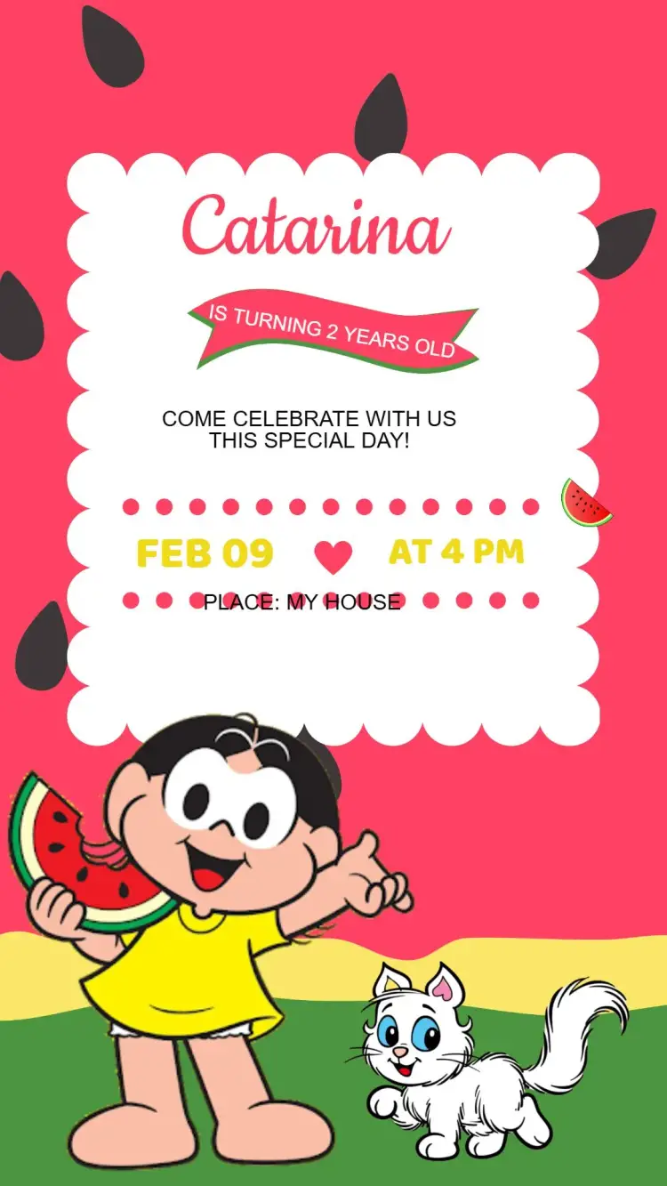 Magali Birthday Invitation Monica's Gang