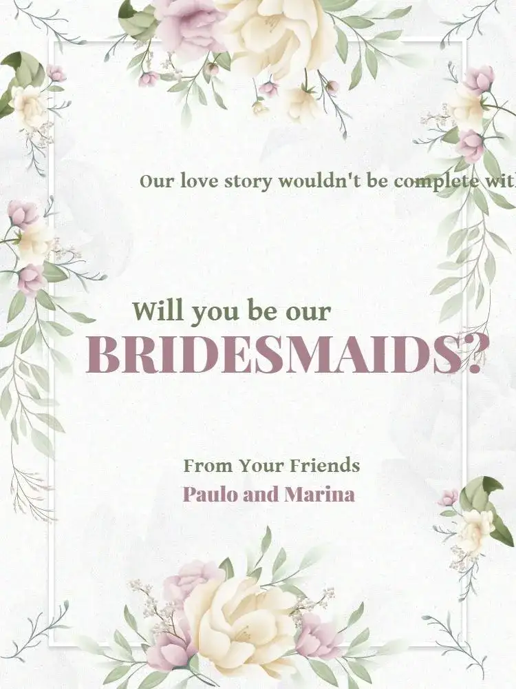 Floral Elegant Wedding for Bridesmaids
