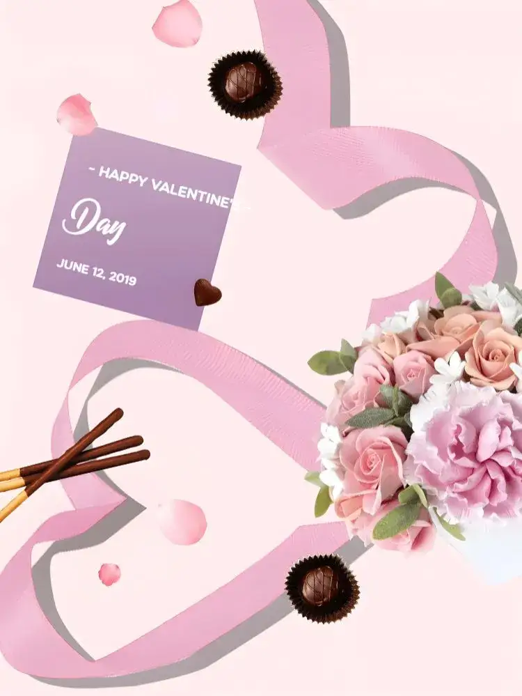 Invitation Valentine's Day Lovers Post – Most searched for theme red, romantic, hearts, minimalist, modern
