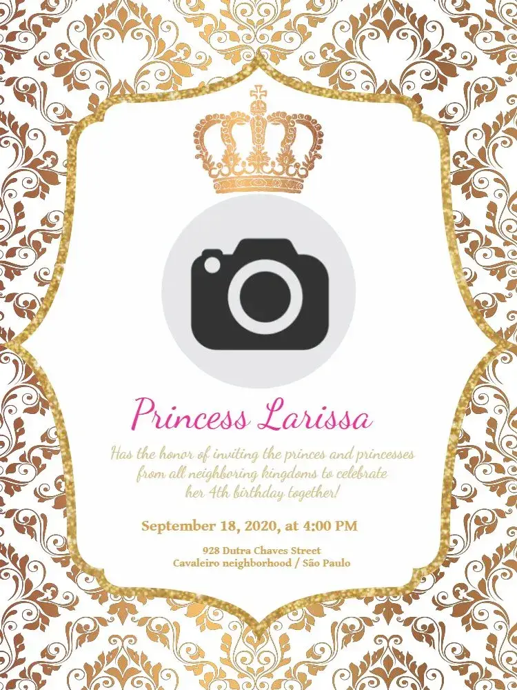 Invite Royal Whatsapp editable and customizable