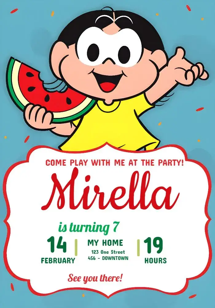Magali Monica's Gang Red invitation