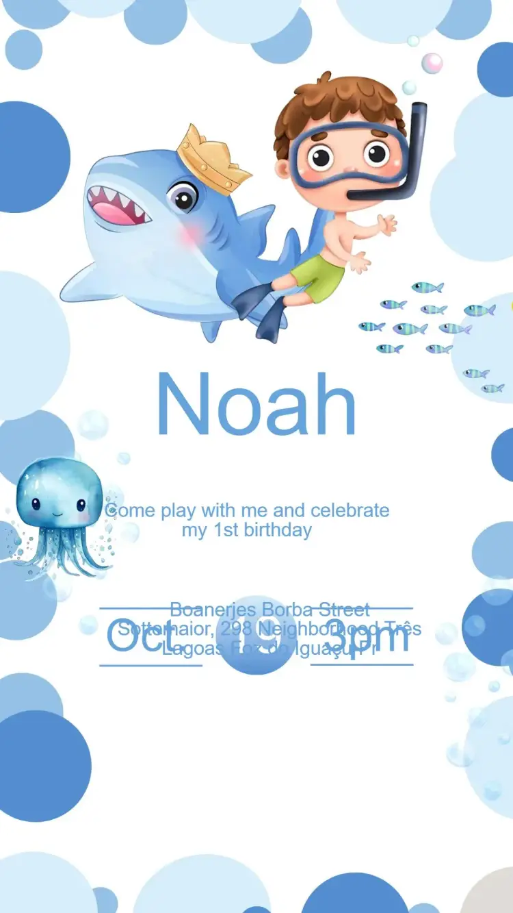 Under the Sea Birthday Invitation