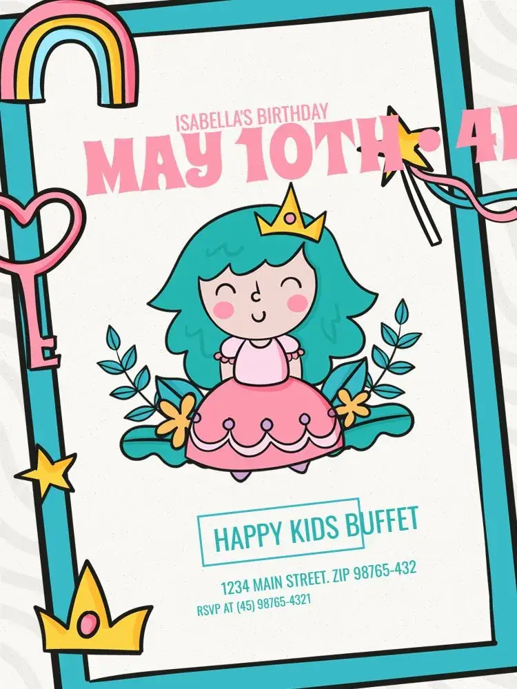 Light Princess Children invitation