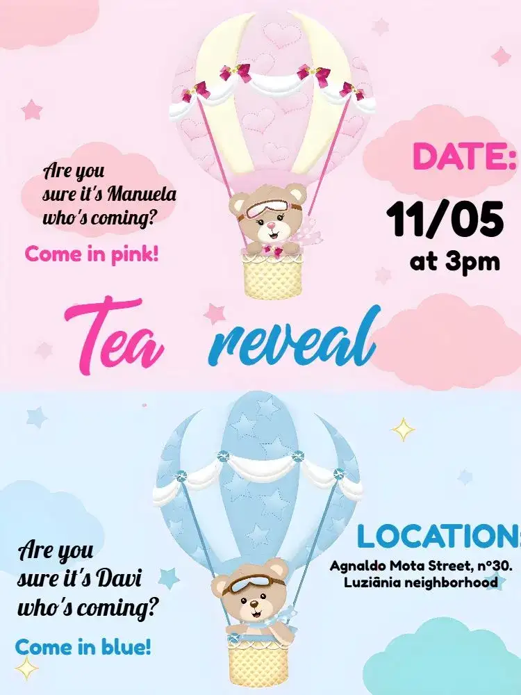 Balloon Bears Gender Reveal Balloon