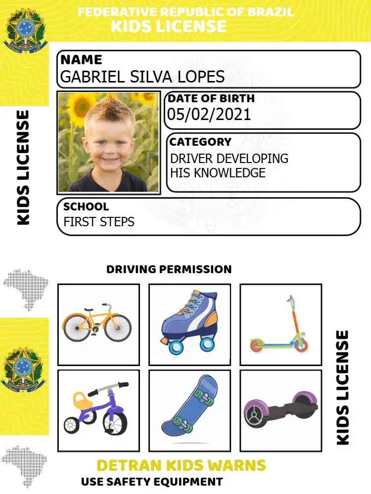 Children's Driver's License Resource invitation