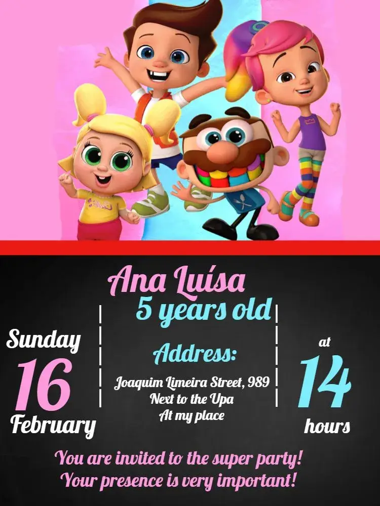José Comilão Girl invitation