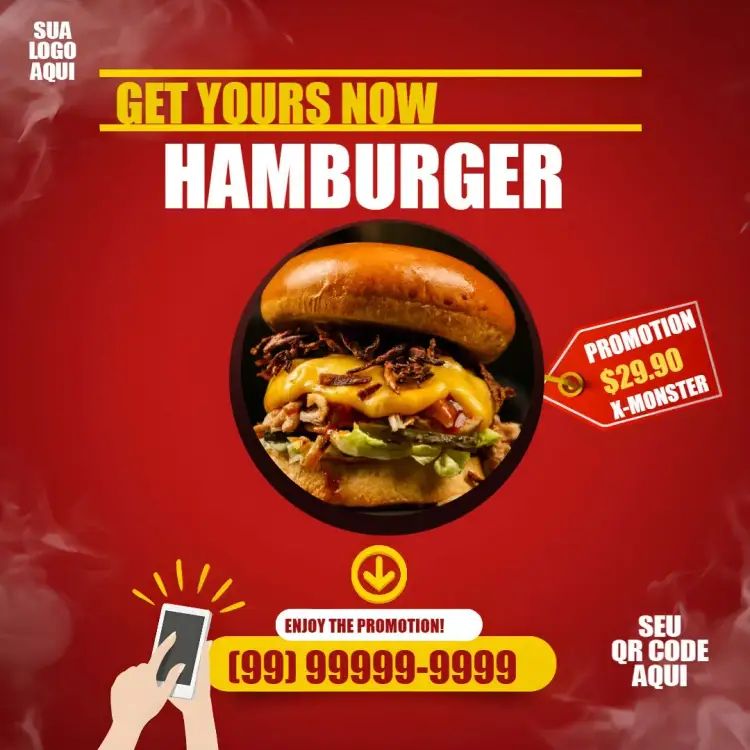 Post For Burger Joint Instagram invitation