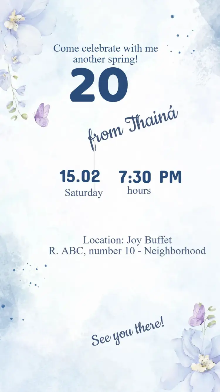 Invite Adult Garden Birthday Invitation editable and customizable