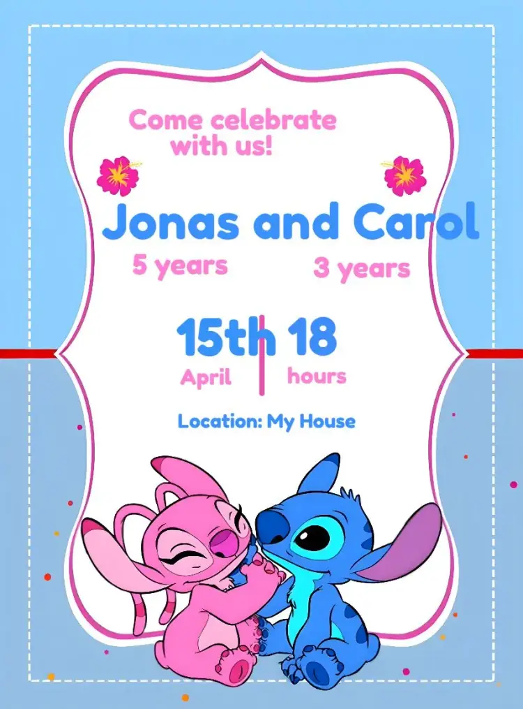 Lilo And Stitch Online invitation