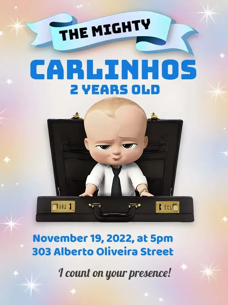 The Boss Baby invitation