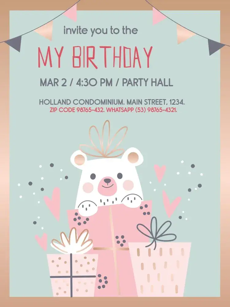 Golden Bear Celebration invitation