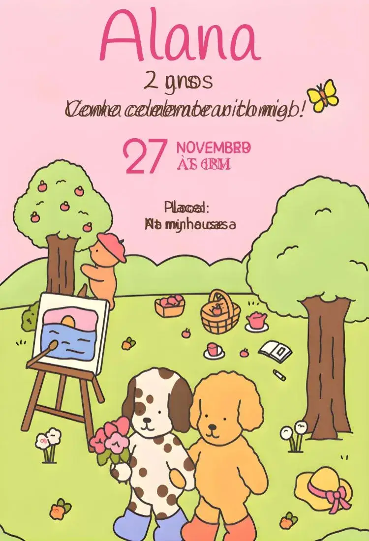Invite Bobbie Goods Digital Invitation editable and customizable