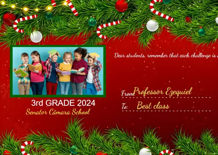 Invitation Farewell Card for Students with Class Photo – Commemorative Dates theme vibrant, school-themed, colorful, modern, cheerful