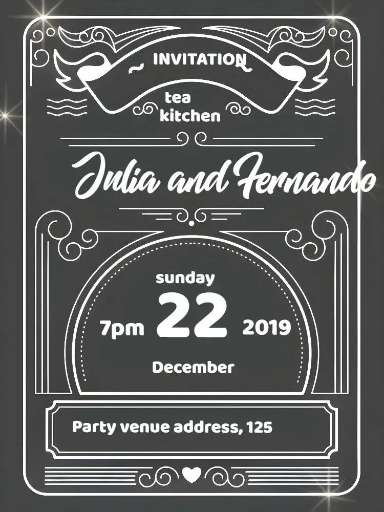 Invitation Bridal Shower - Chalkboard Pot – Bridal Shower theme chalkboard, chalk, culinary, minimalist, modern, casual