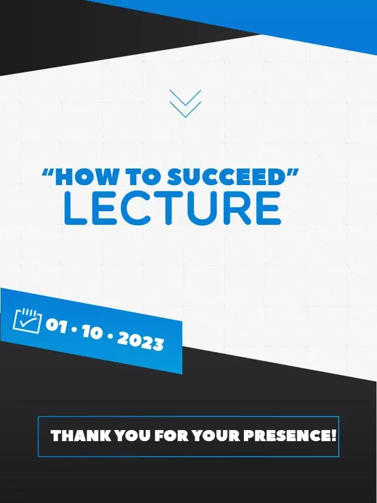 Thank You Card for Simple Minimalist Lecture