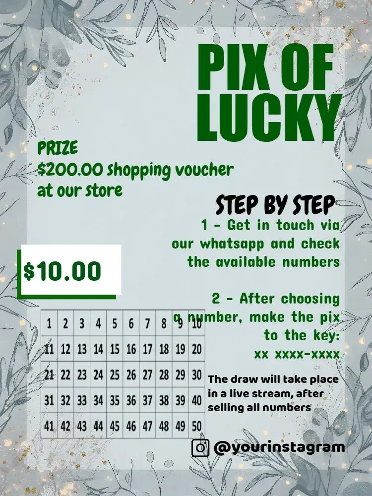 Invitation Lucky Art Pix – Tickets theme modern, natural, vibrant, minimalist, elegant, fun