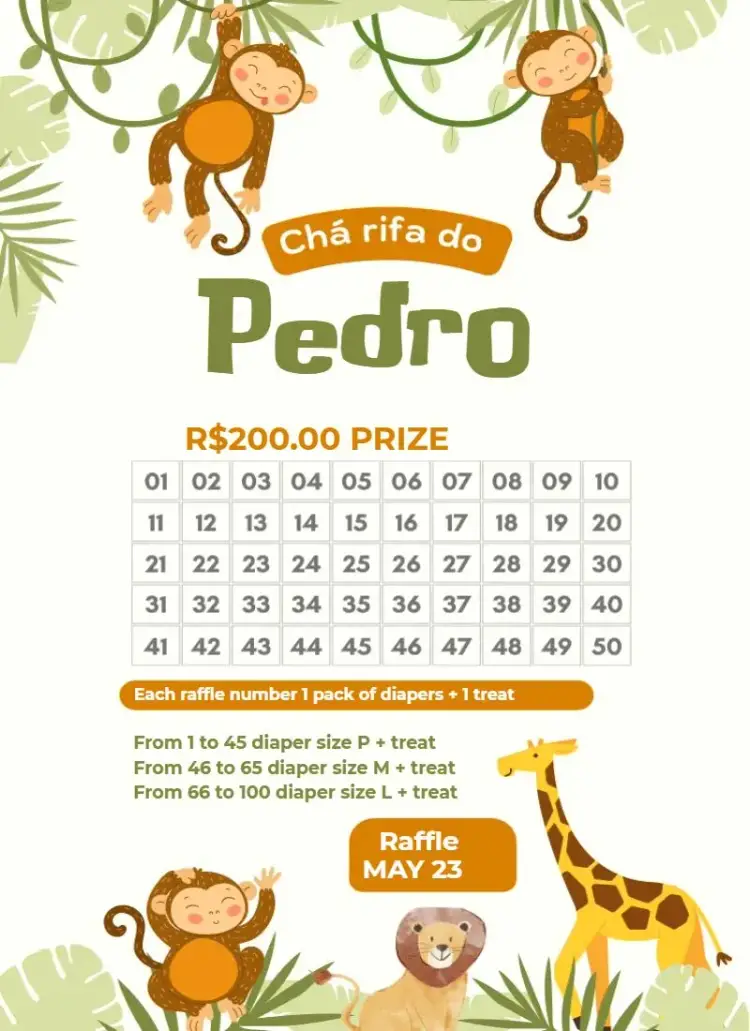 Jungle Animals invitation