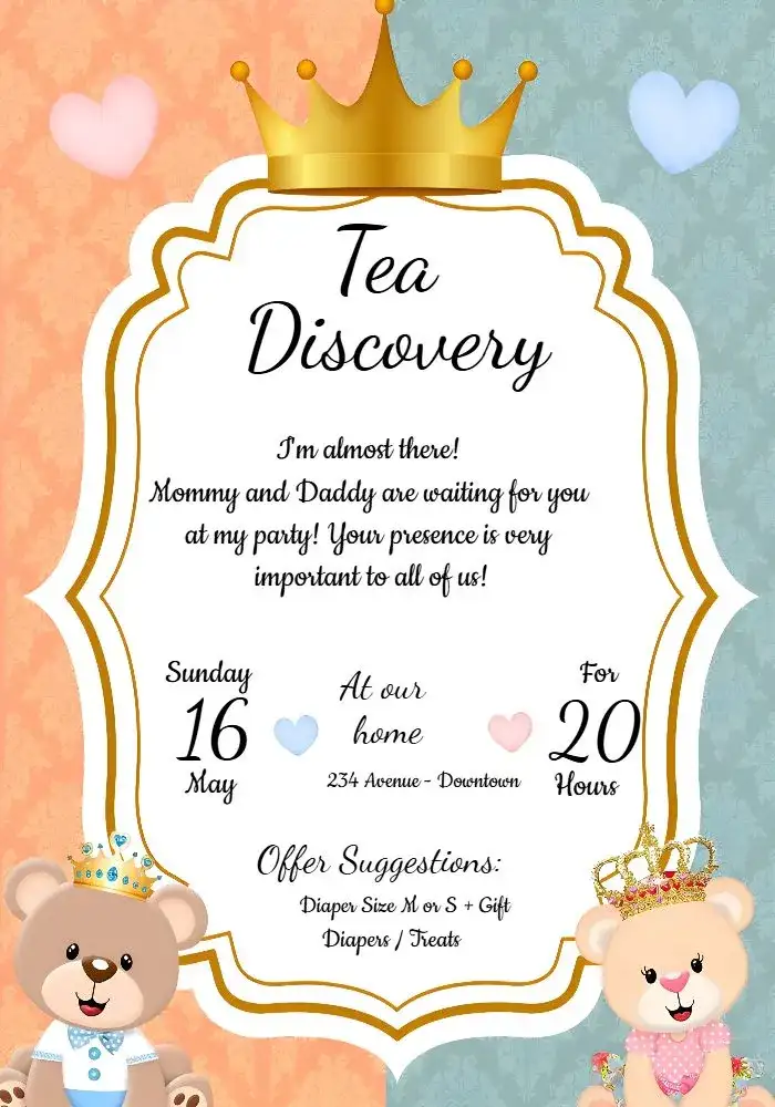 Pink And Blue Teddy Bears Gender Reveal