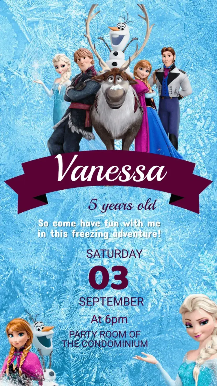 Frozen Birthday Invitation