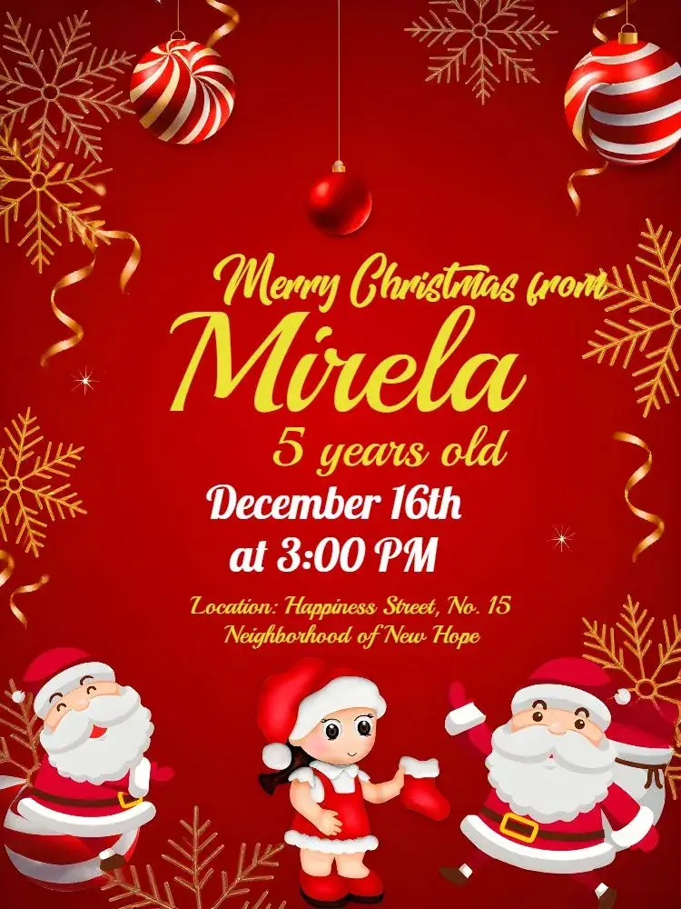 Christmas Parties invitation