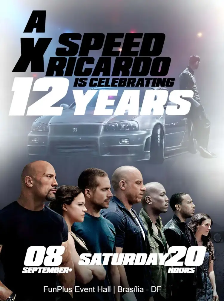 Fast And Furious Diesel invitation