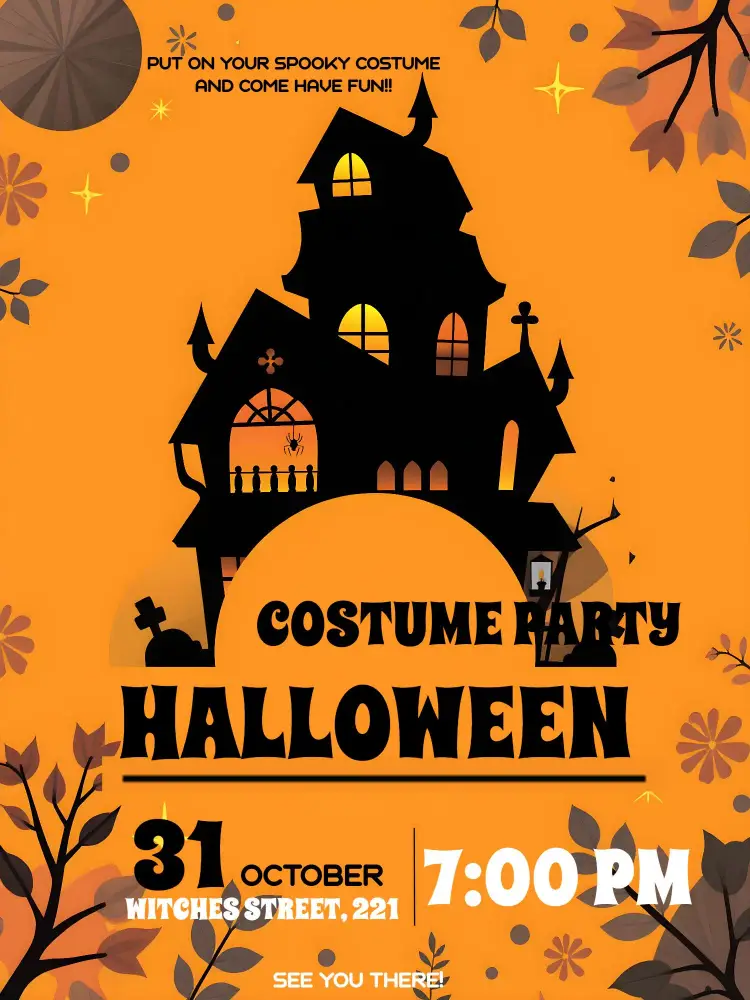 Ghost Halloween Party invitation