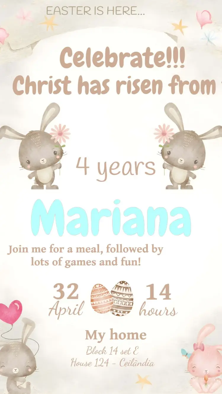 Easter Jesus invitation