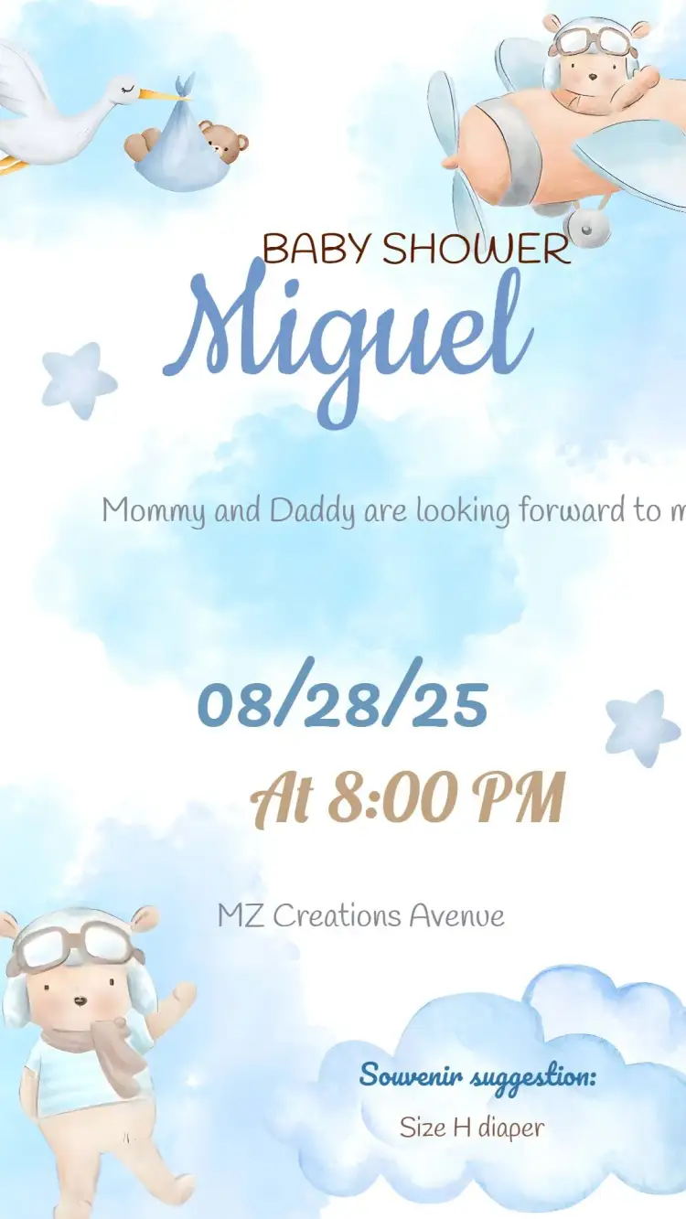 Invitation Bear Aviator Watercolor Diaper Shower – Diaper Shower theme watercolor, cute, colorful, vintage, childlike, aviator