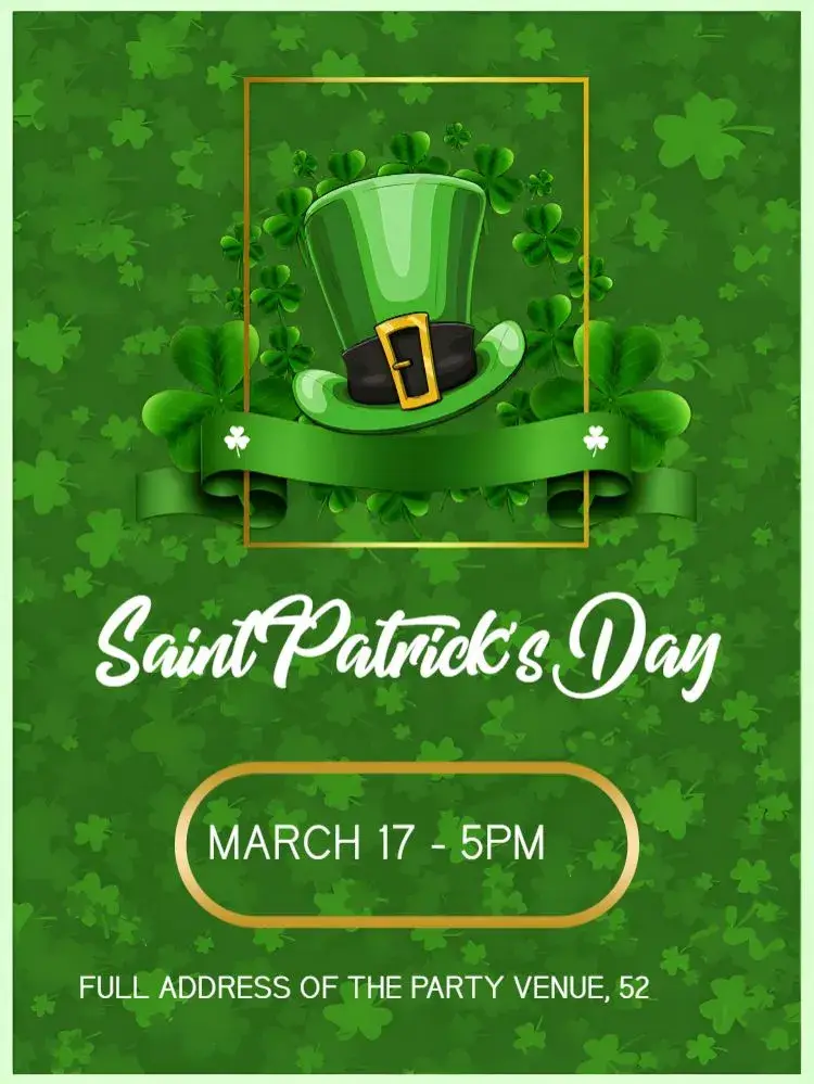 St. Patrick's Day Friends invitation