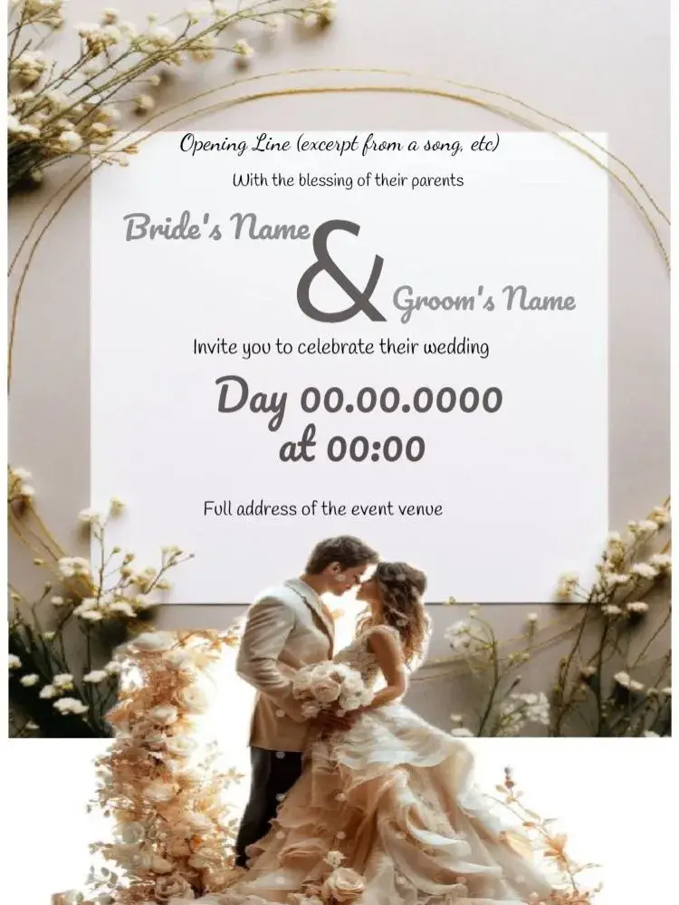 Wedding With RSVP Celebration invitation