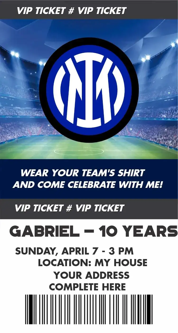 Inter Milan ticket