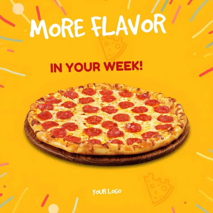 Post For Red Pizzeria invitation