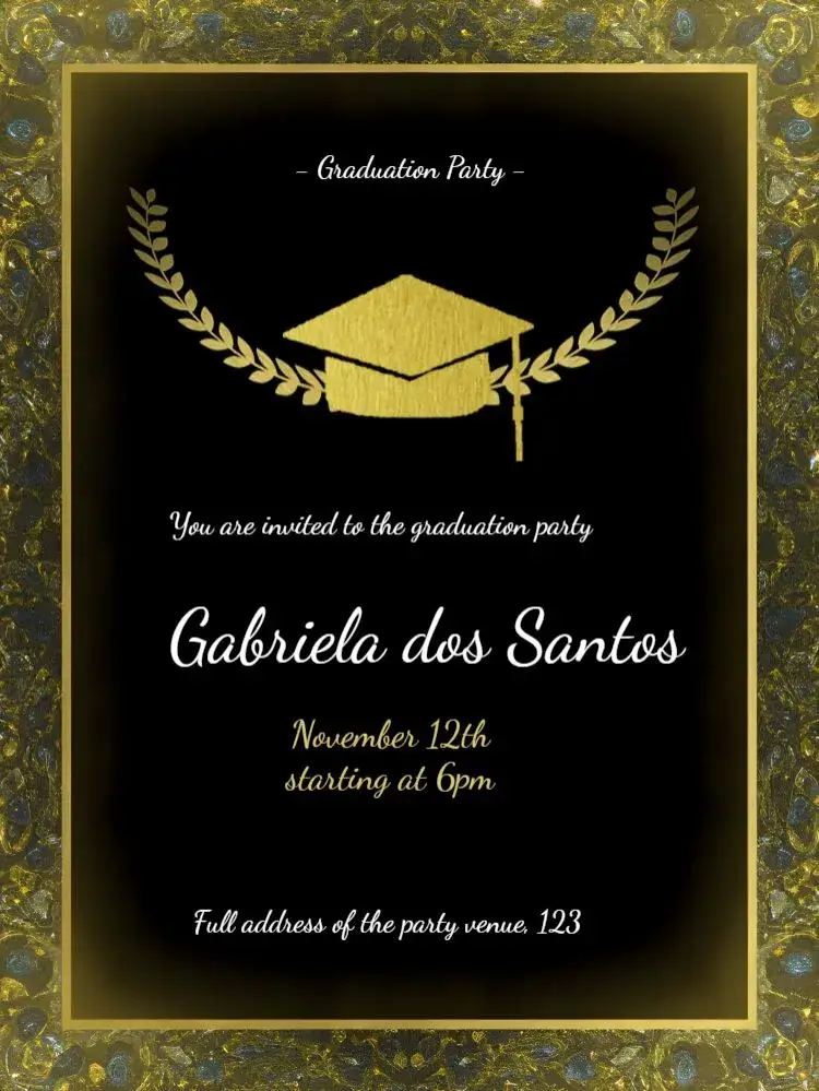 Graduation Ceremony invitation