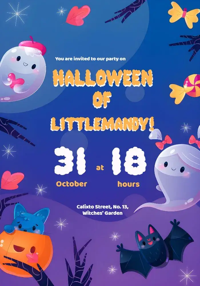 Halloween Party Of invitation