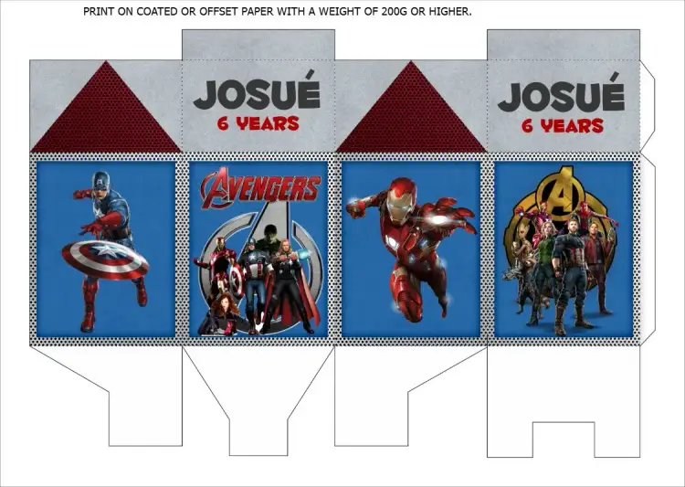 Invitation The Avengers Logo Milk Box – Most searched for theme colorful, themed, modern, fun, superheroes