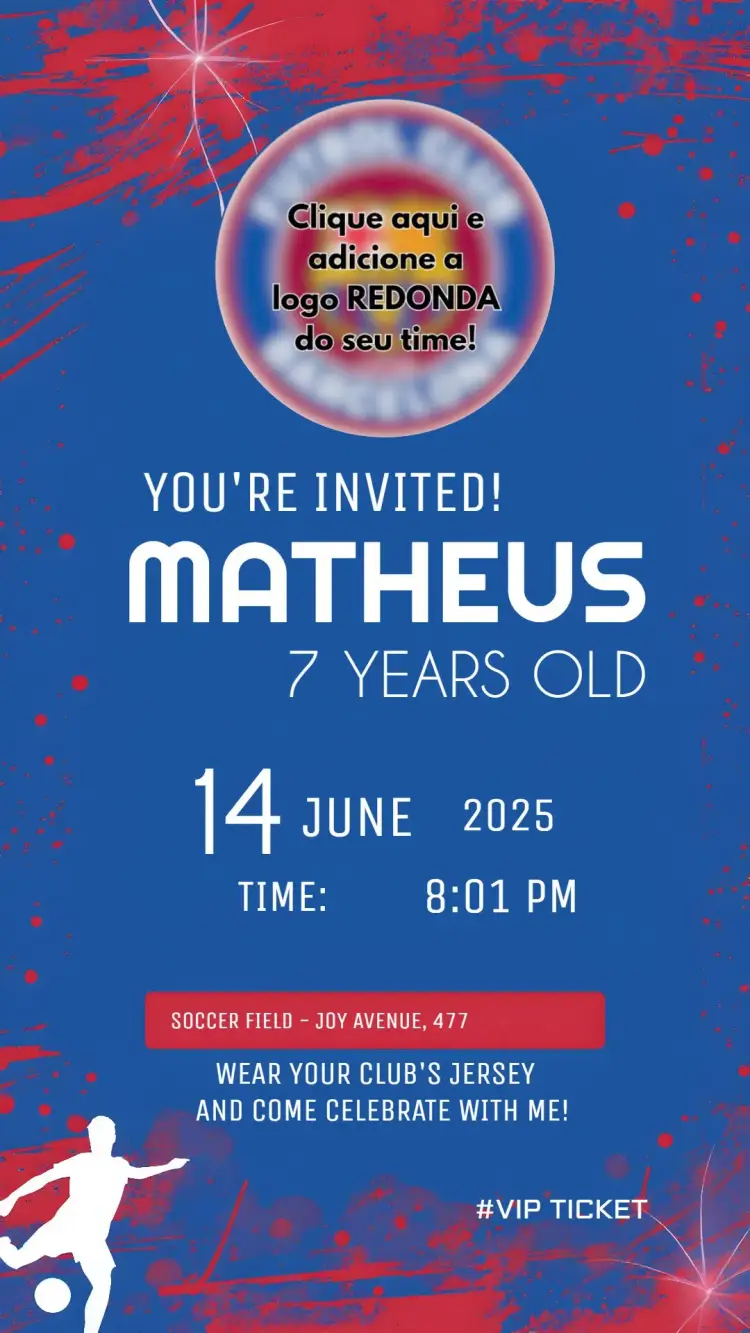 Fcb Soccer invitation