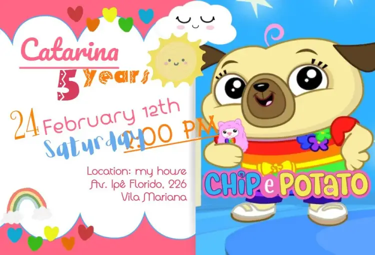 Chip And Potato invitation