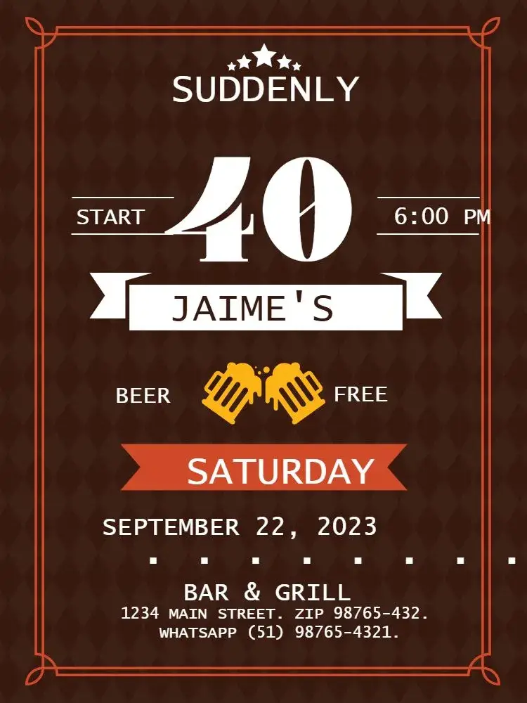 Repente 40 Classic Dark invitation