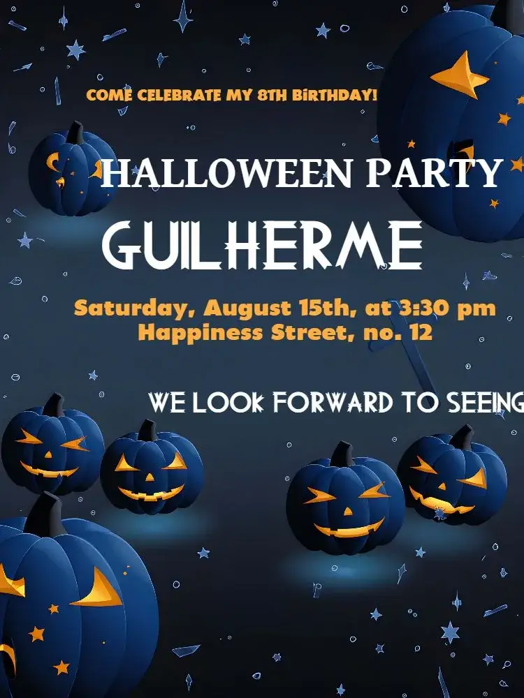 Halloween Trees invitation