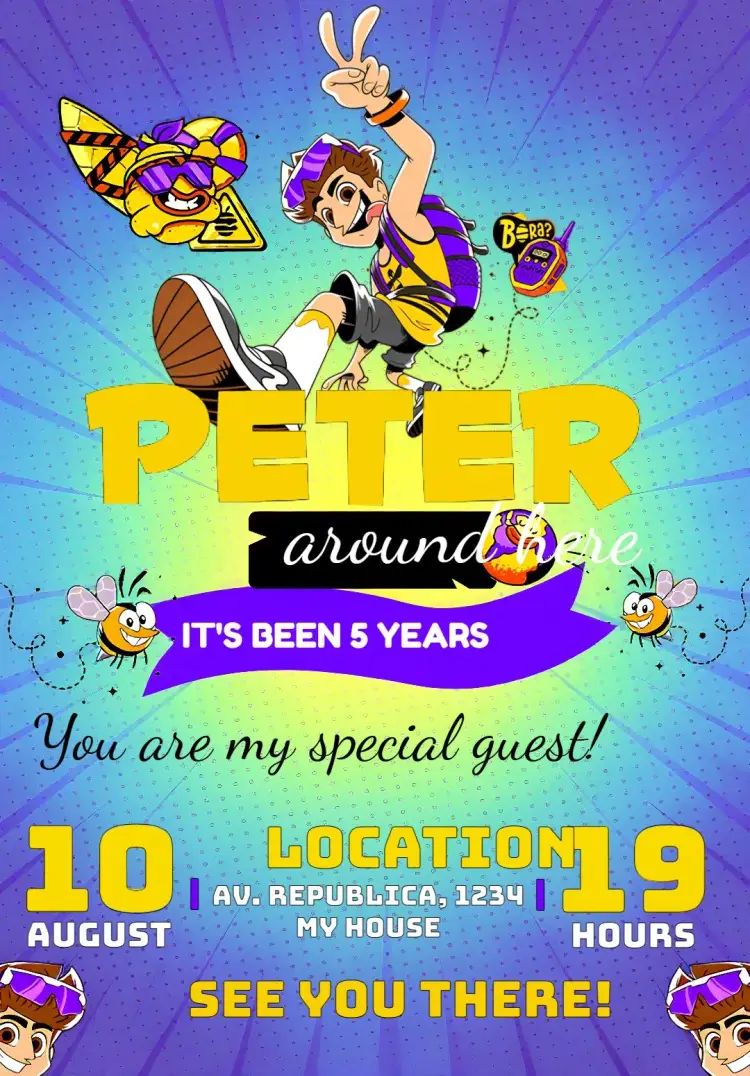 Natan Around Beehive invitation