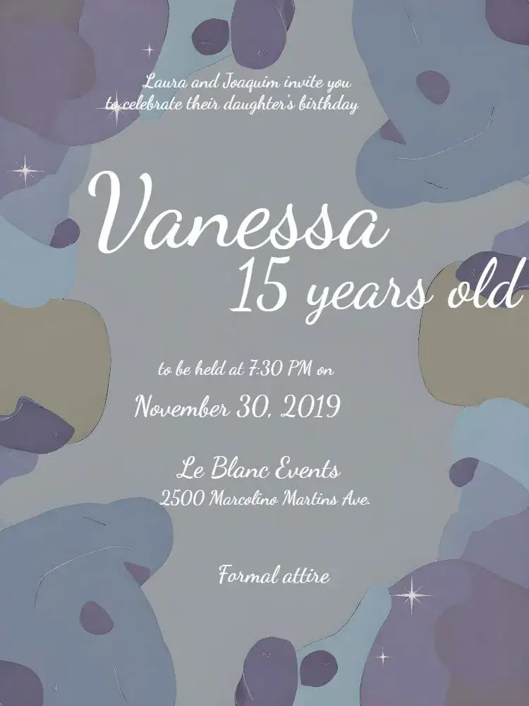 Invitation 15 Years - Pink Glitter Cocktail – Sweet 15 theme pink, glitter, elegant, modern, sparkle, cocktail