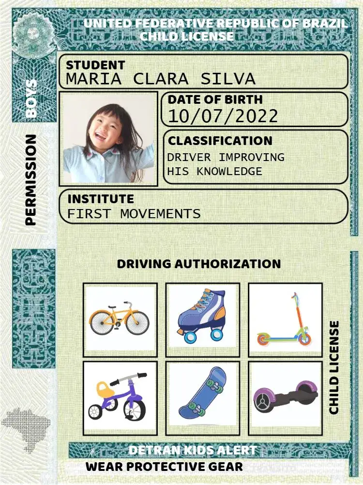Children's ID with Photo Wallet invitation