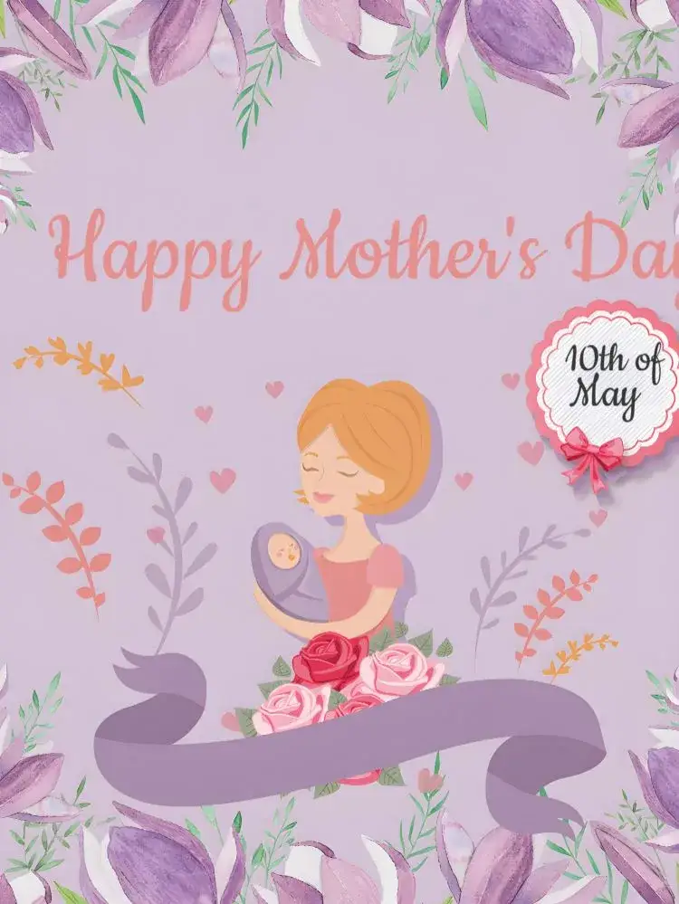 Invitation Mother's Day Gift Post – Commemorative Dates theme pink, floral, modern, delicate, minimalist
