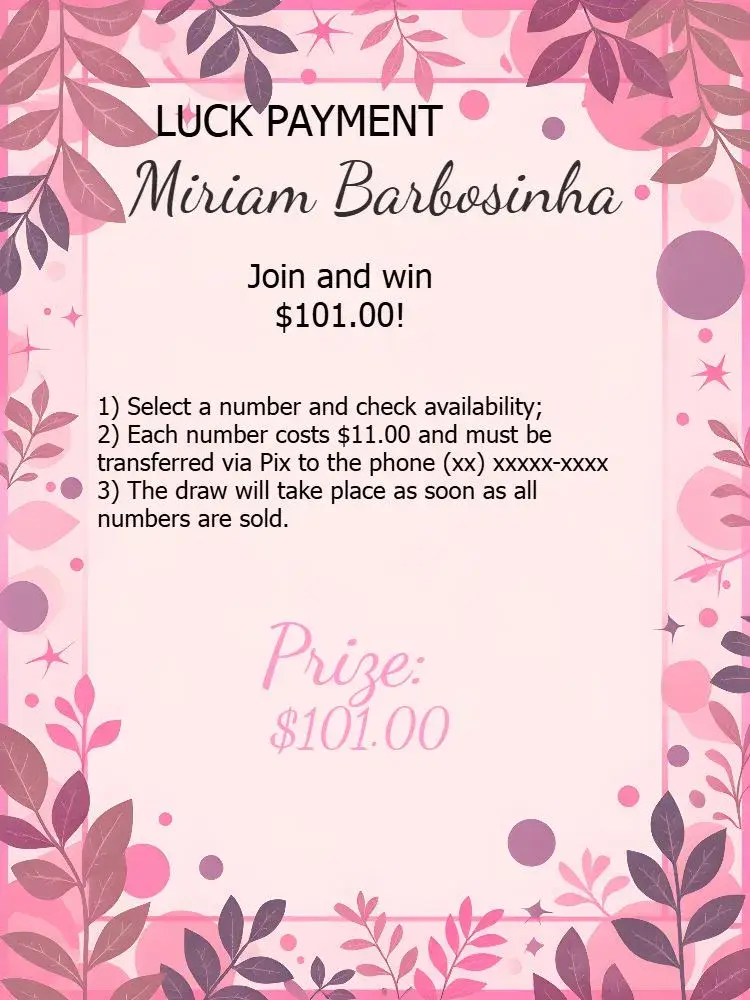 Lucky Pix Raffle invitation