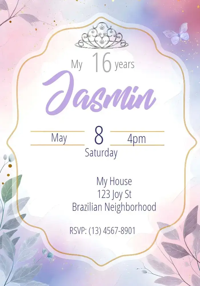 15 Years Butterflies Debutante